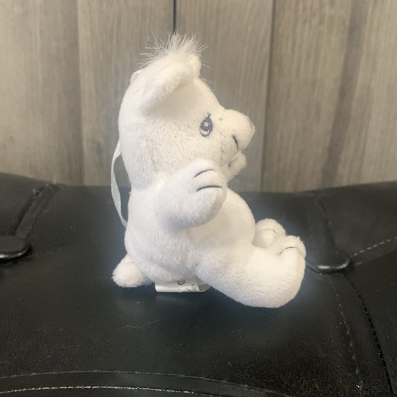 Precious Moments Tiny Tender Tails Baby Polar Teddy Bear Plush Beanie Ornament - Picture 3 of 8